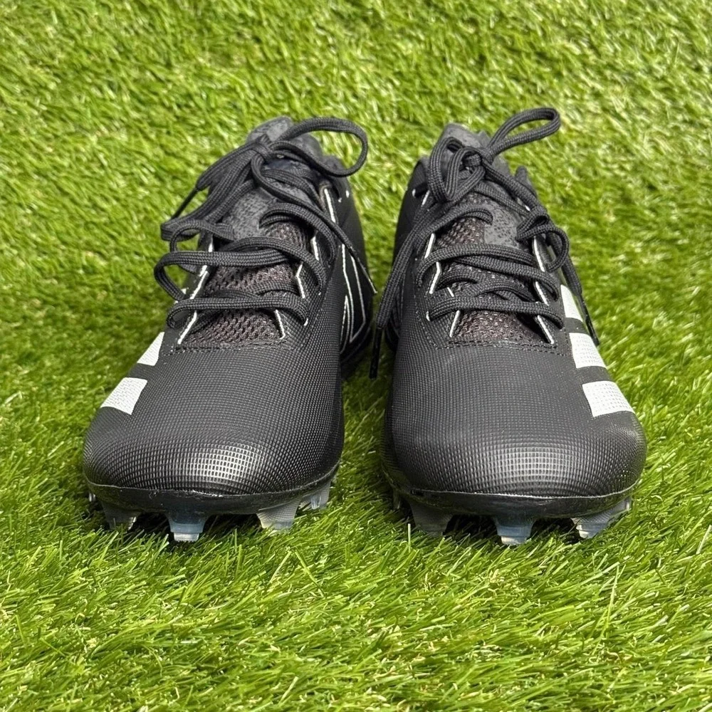 Adidas Adizero 12.0 Mens Size 14 Black Silver Low Top Football Cleats GY6513